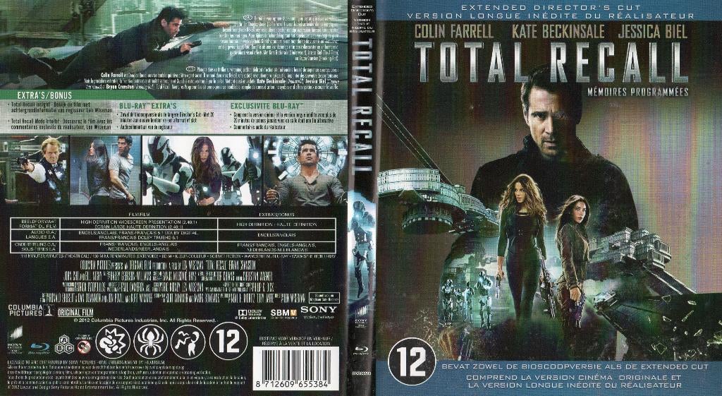 total recall (blu-ray) nieuw, Cd's en Dvd's, Blu-ray, Zo goed als nieuw, Actie, Ophalen of Verzenden