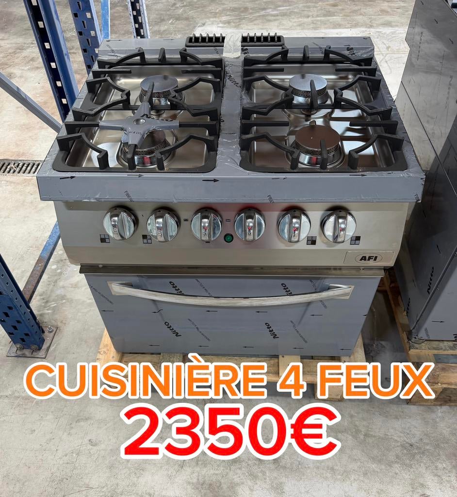 CUISINIÈRE 4 FEUX NEUF A SAISIR, Articles professionnels, Horeca | Autre, Enlèvement