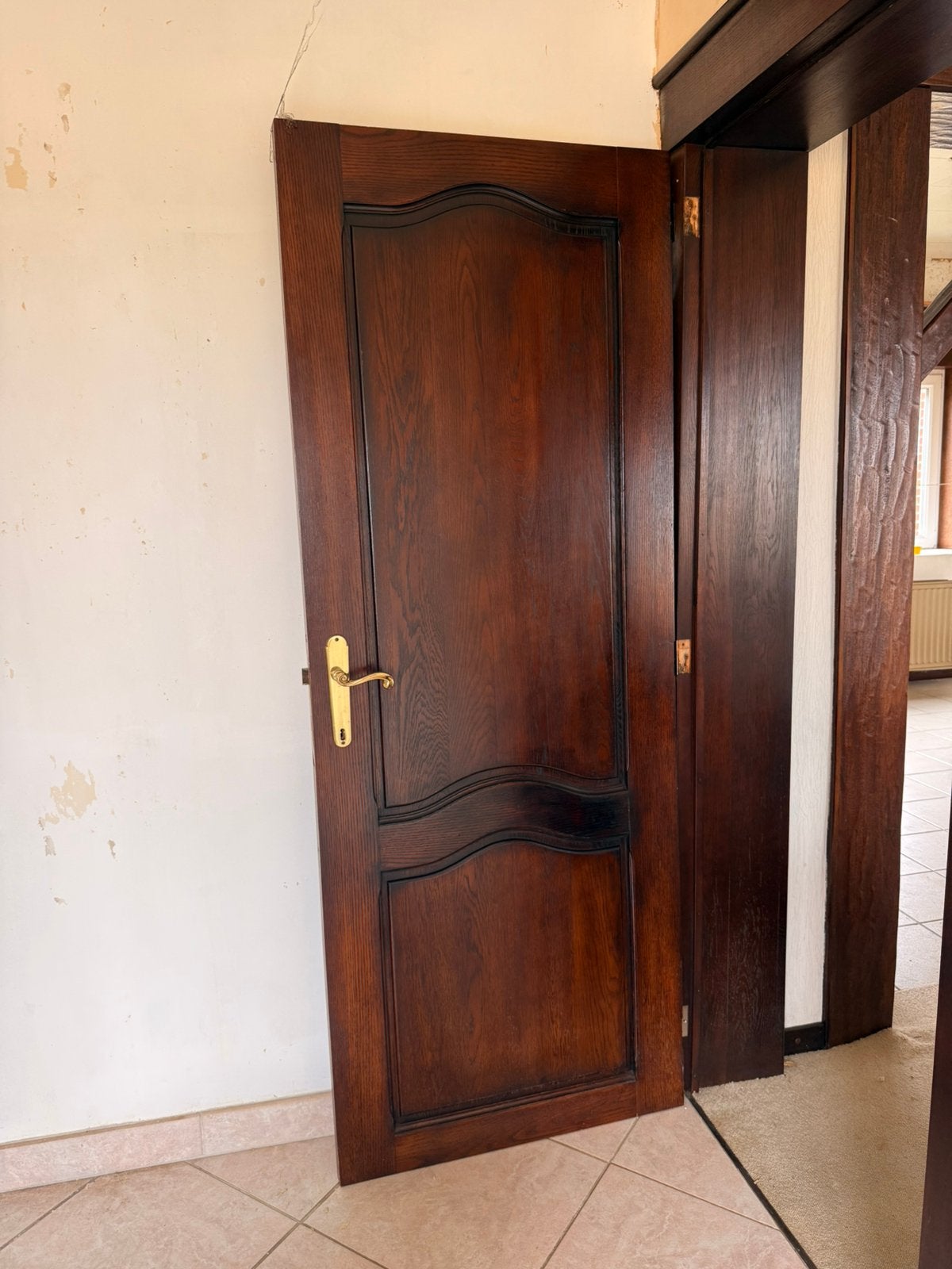 Porte en chêne (2 pièces), Enlèvement, Comme neuf