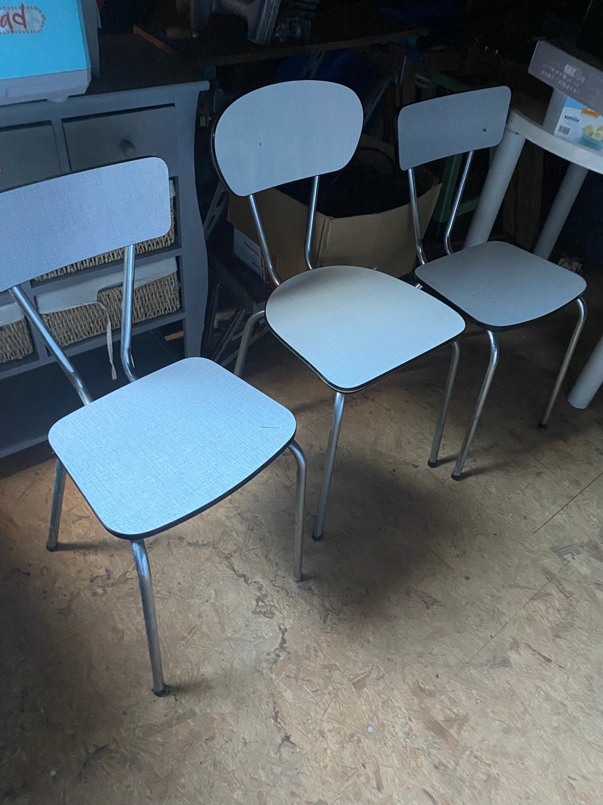3 chaises de cuisine, Enlèvement, Utilisé, Trois