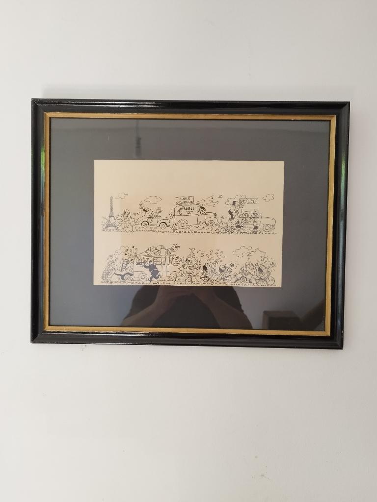 originele tekening Bob De Moor (Hergé), Ophalen, Zo goed als nieuw, Bob De Moor