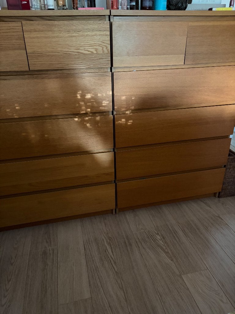 Te koop malm ladekast, Ophalen, Gebruikt, 5 laden of meer, 100 tot 150 cm