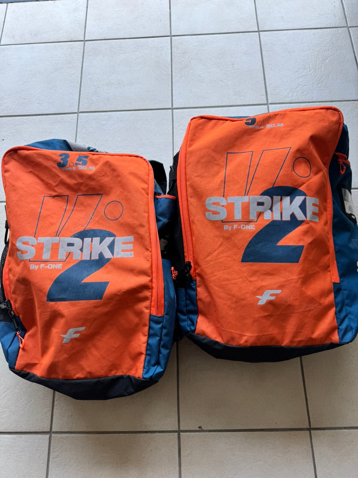 wing F-one strike V2 5m en 3.5m blauw, Watersport en Boten, Ophalen, Gebruikt, Wingsurf-wing