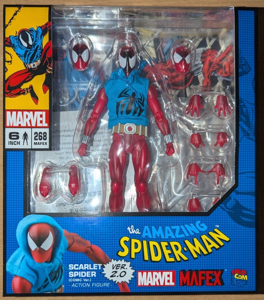Medicom Toy MAFEX 268 Scarlet Spider Ver. 2.0 Spider-Man, Envoi, Comme neuf