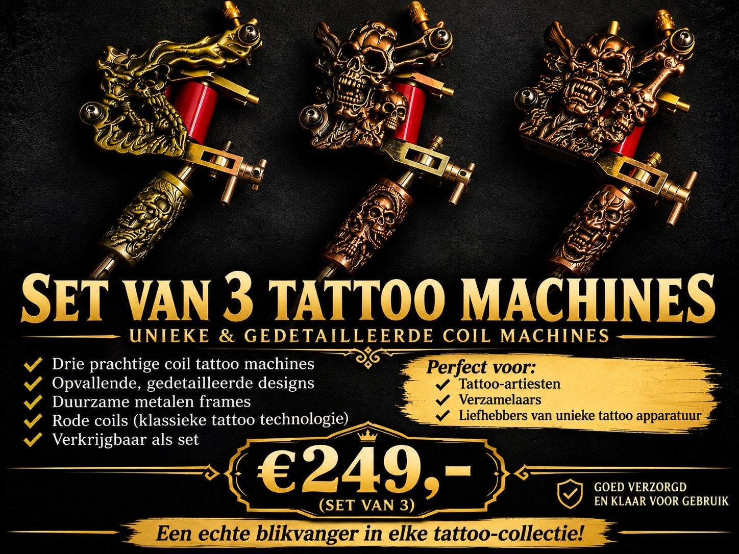 tattoo machines, Ophalen