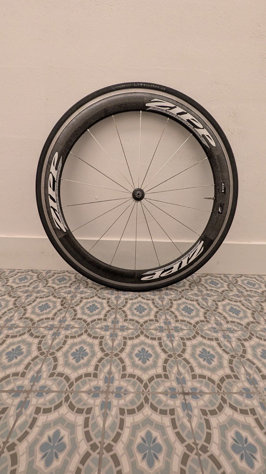 Roue avant Zipp 404, Zipp, Enlèvement, Utilisé, Carbone