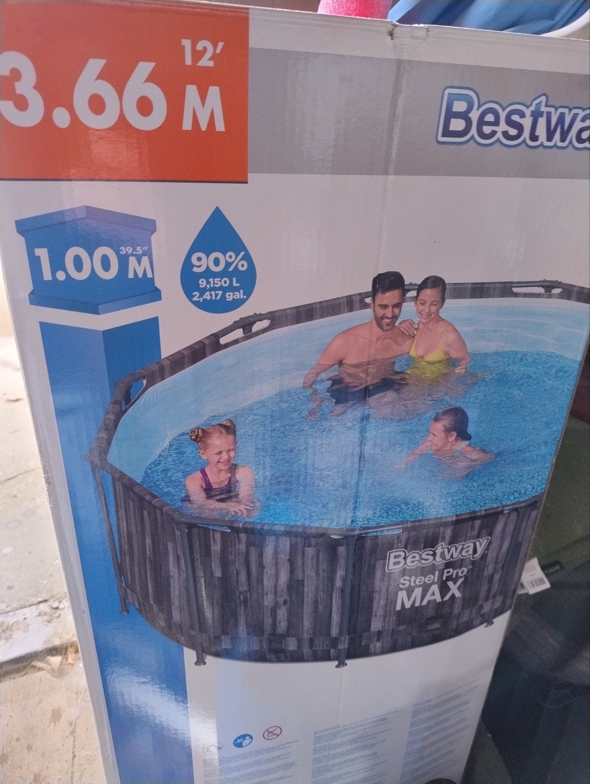 Bestway steelpro max 3.66m, Ophalen, Rond