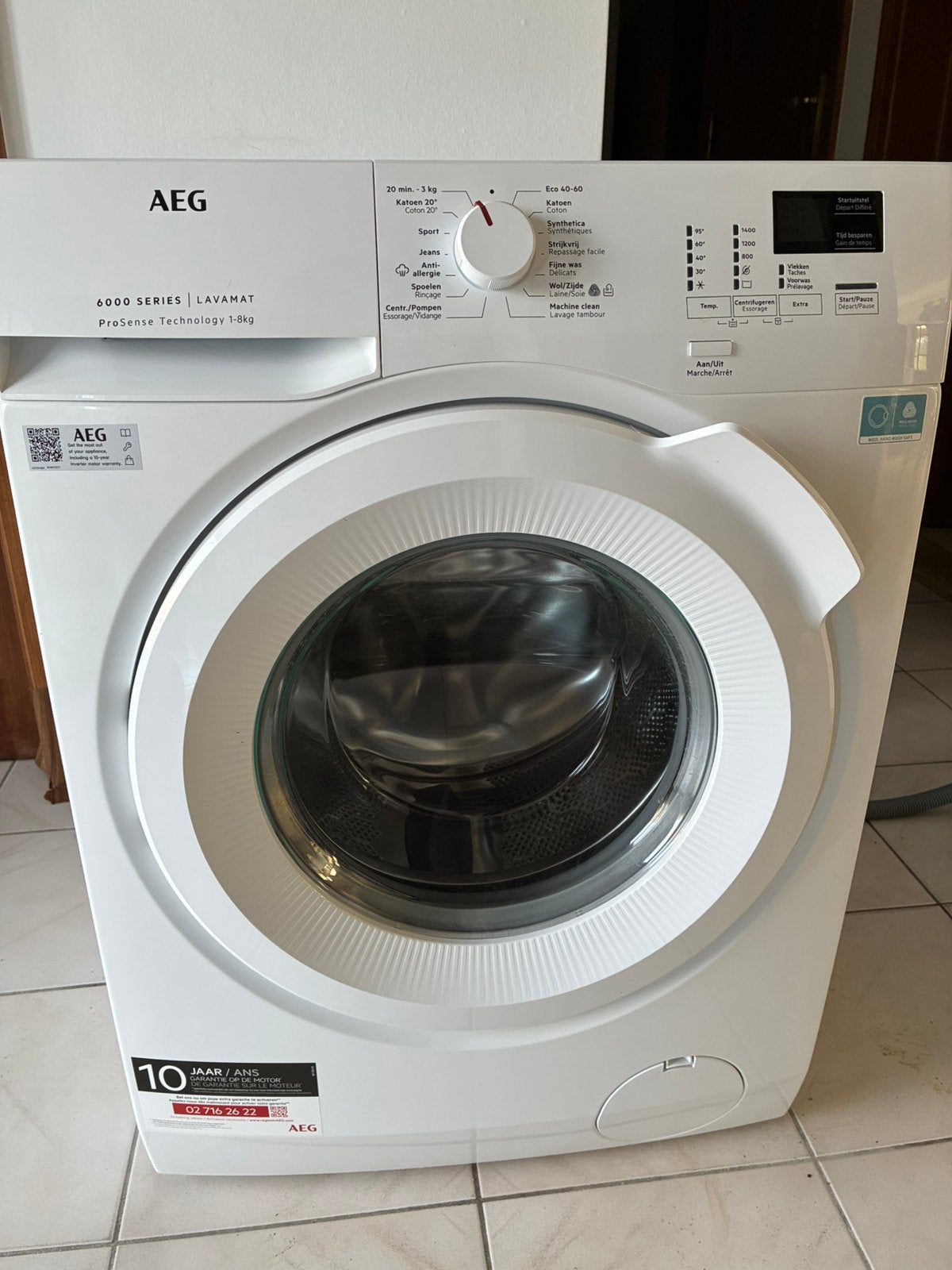 AEG wasmachine 1jaar oud, Elektronische apparatuur, Ophalen of Verzenden, Zo goed als nieuw