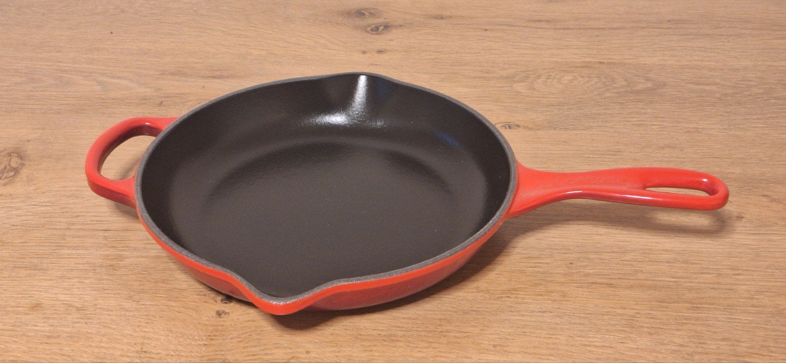 Creuset pan 23cm in nieuwstaat, Huis en Inrichting, Koekenpan, Gietijzer, Nieuw, Le Creuset