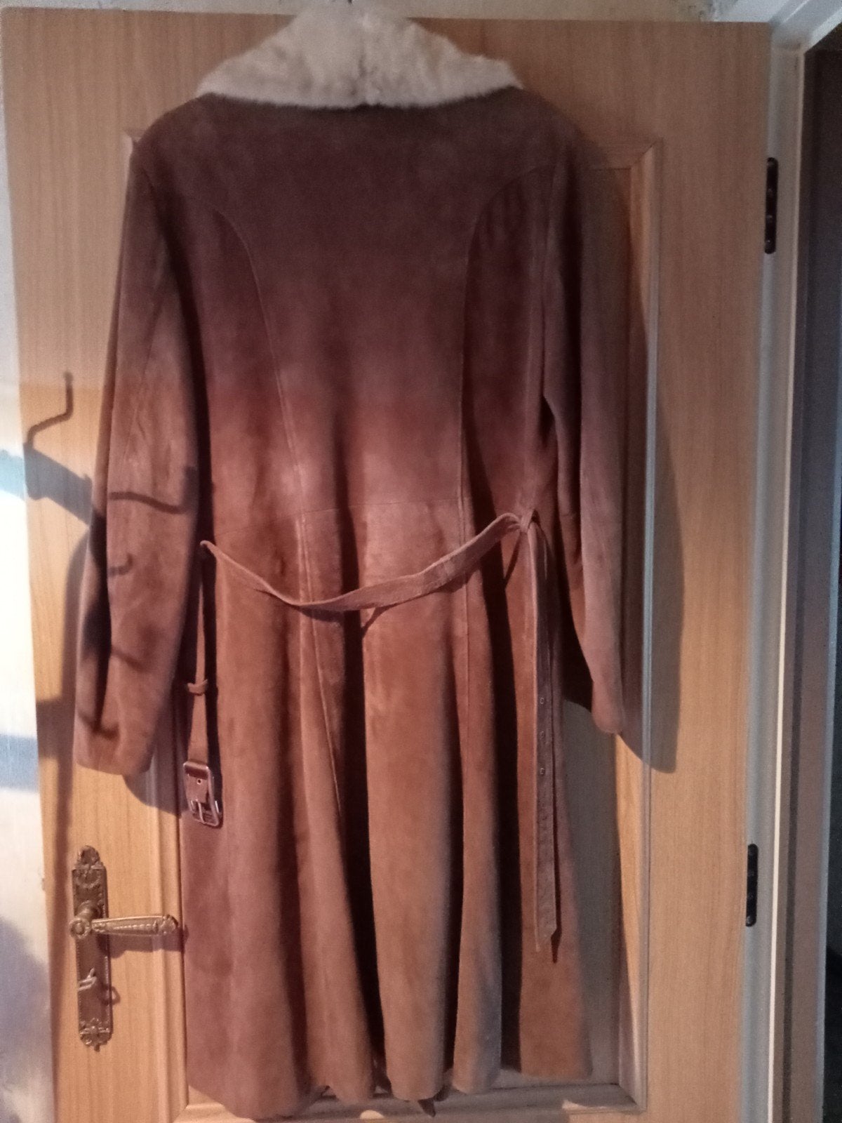 Damesmantel bont, Kleding | Dames, Ophalen, Zo goed als nieuw, Maat 38/40 (M), Bruin