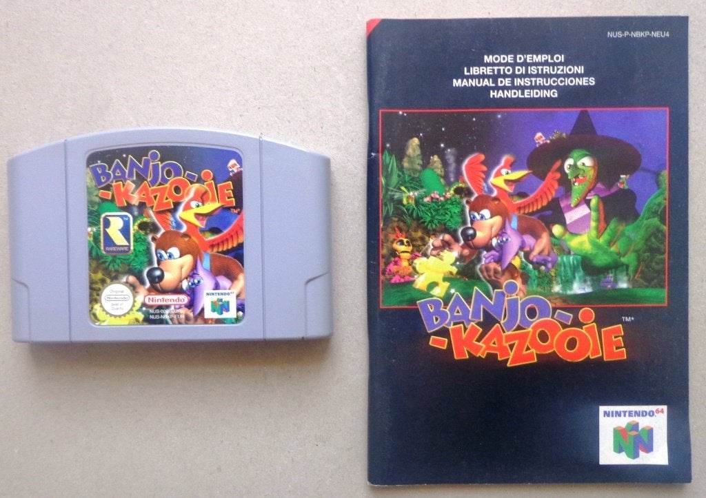 Banjo Kazooie voor de Nintendo 64 + boekje, Consoles de jeu & Jeux vidéo, Jeux | Nintendo 64, Enlèvement ou Envoi, Utilisé