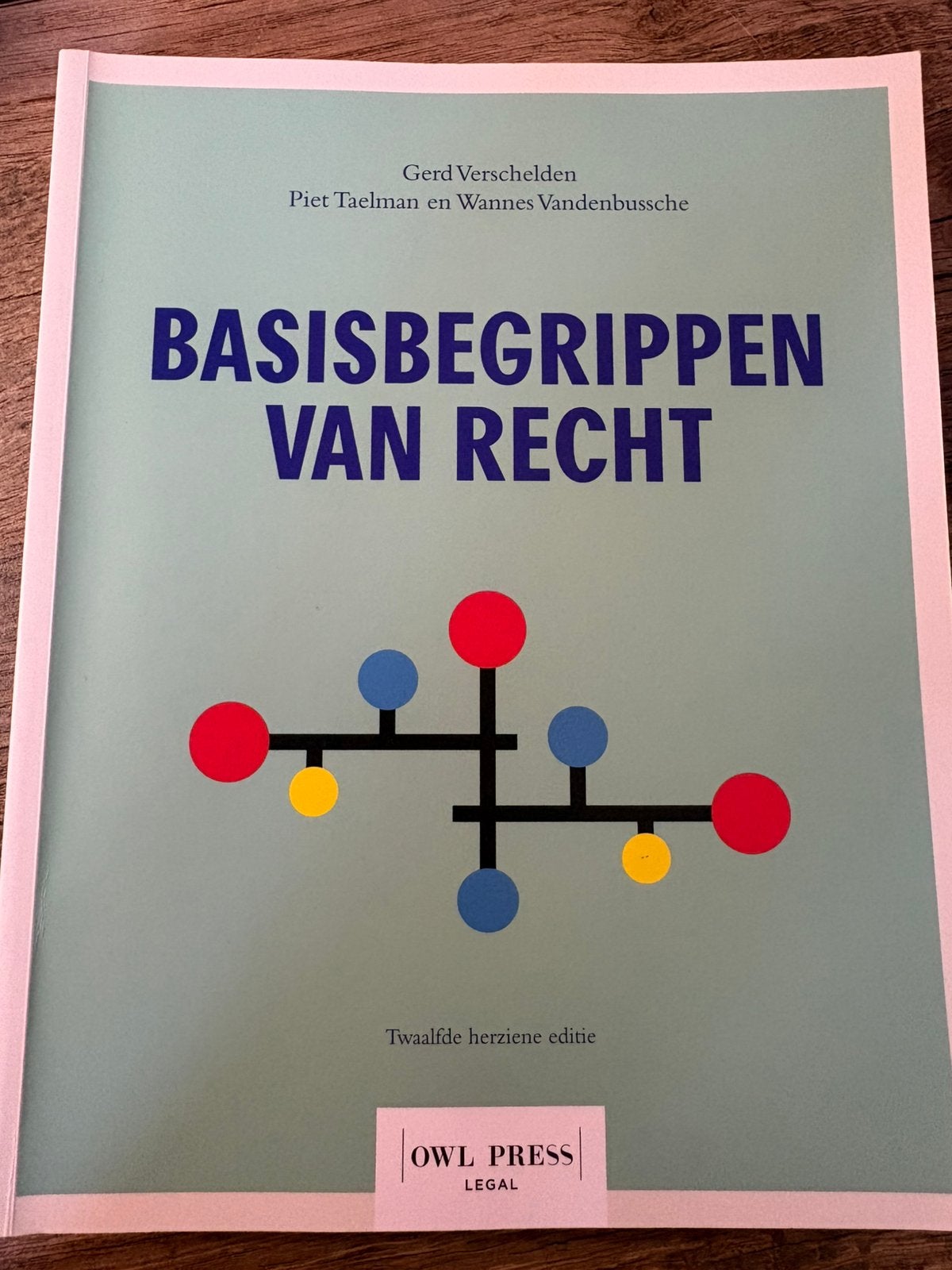 Basisbegrippen van recht (12de herziene editie), Boeken, Ophalen, Zo goed als nieuw, Hoger Onderwijs, Piet Taelman; Gerd Verschelden; Wannes Vandenbussche