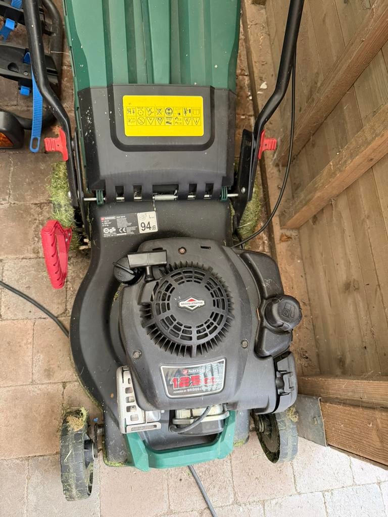 Parkside benzine grasmaaier in prima staat, Ophalen, Gebruikt