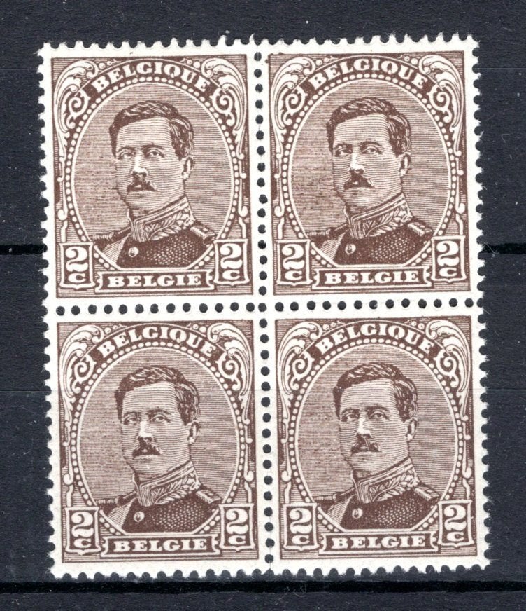 136A MNH Type II 1919 - Z.M. Koning Albert 1 (4 stuks), Verzenden, Postfris, Postfris