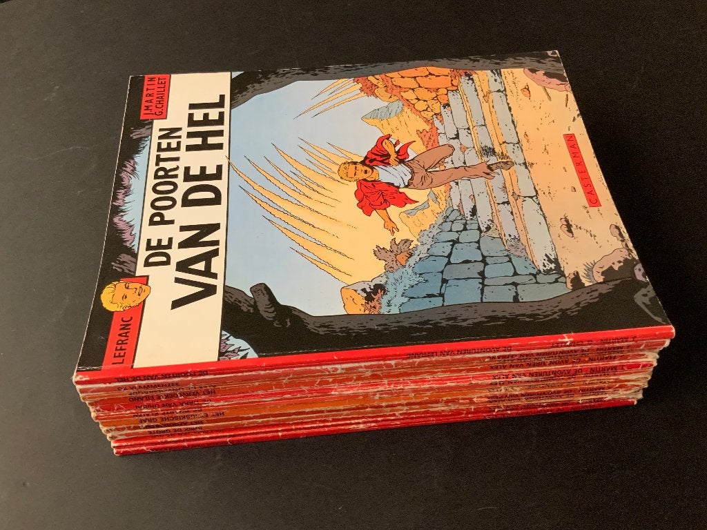 lot van 10 strips Alex en 2 x Lefranc J.Martin, Boeken, Stripverhalen, Gelezen, Ophalen of Verzenden, Jacques Martin, Meerdere stripboeken
