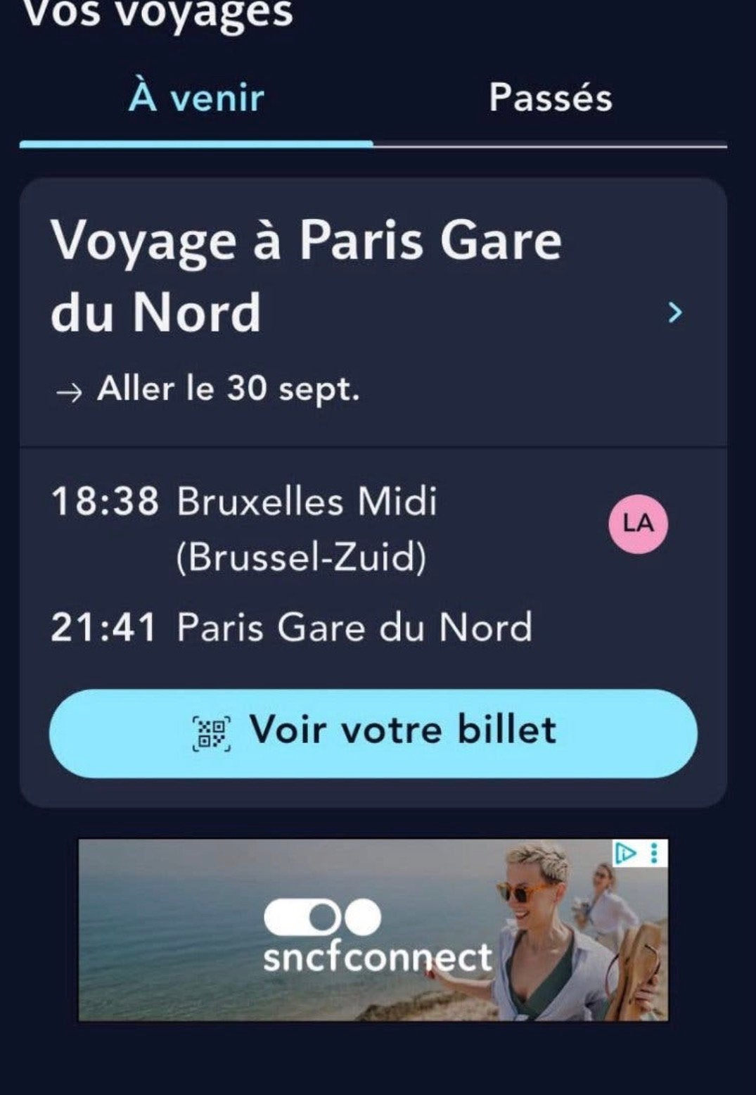 Trein ticket brussel-paris