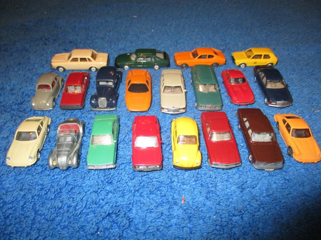Lot de 20 voitures Wiking 1/87 pour Marklin, Enlèvement ou Envoi, Utilisé, Voiture, Wiking