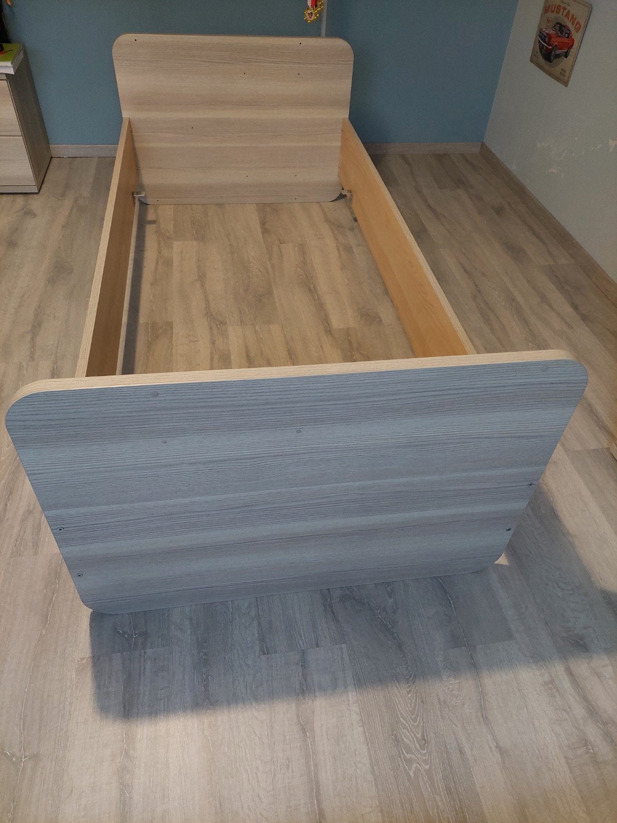 Lit complet 90*200, sommier, matelas et linge de lit, Enlèvement, Comme neuf, Matelas