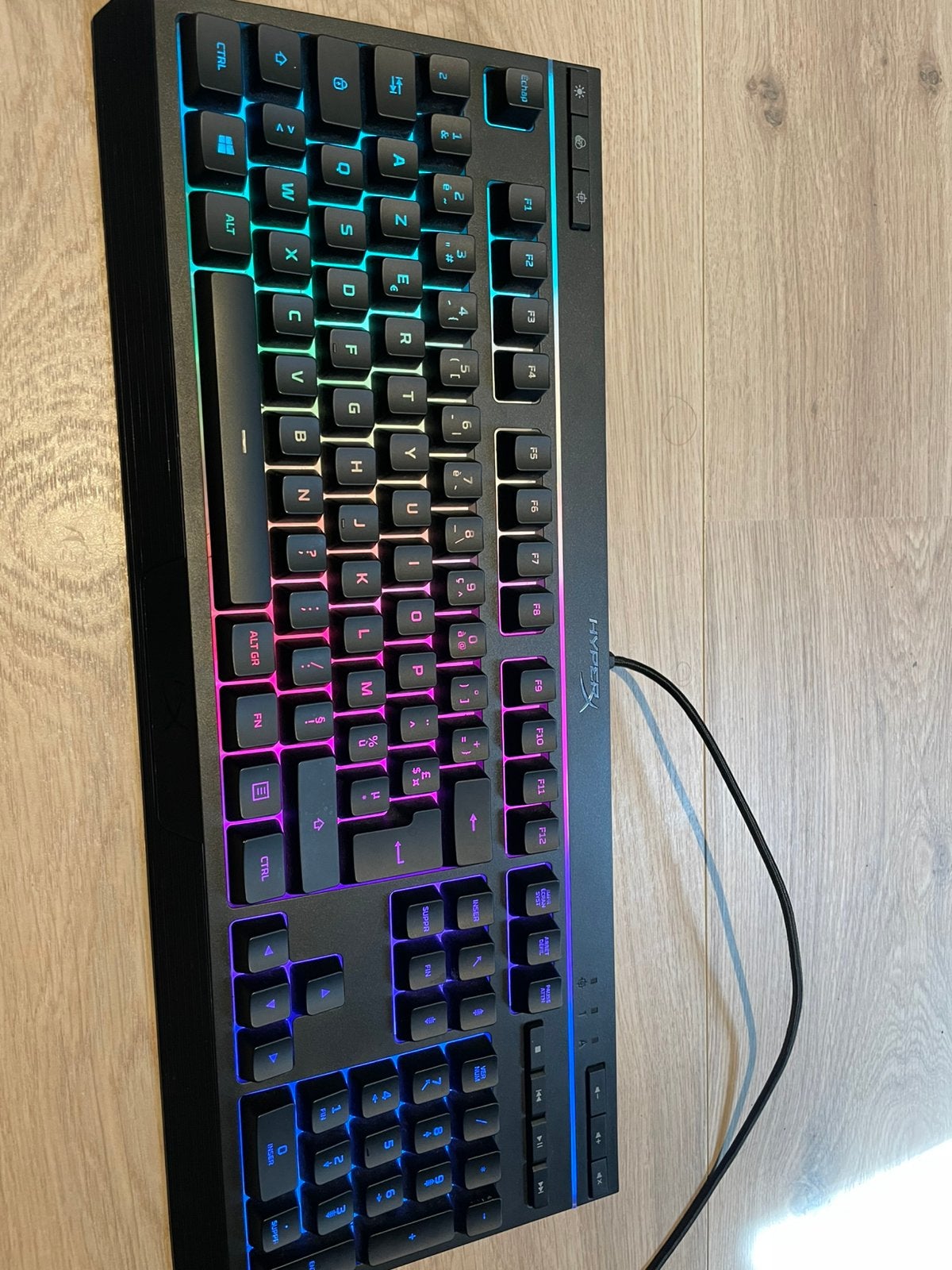 Clavier de jeu HYPERX Alloy Core RGB, Clavier gamer, Enlèvement ou Envoi, Azerty, Comme neuf