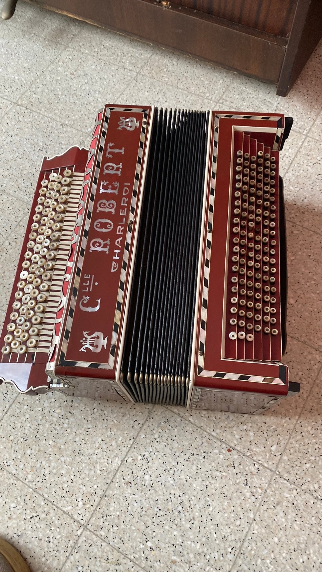Accordeon Charlerois, Muziek en Instrumenten, Accordeons, Ophalen, Gebruikt, Toetsaccordeon, Overige merken