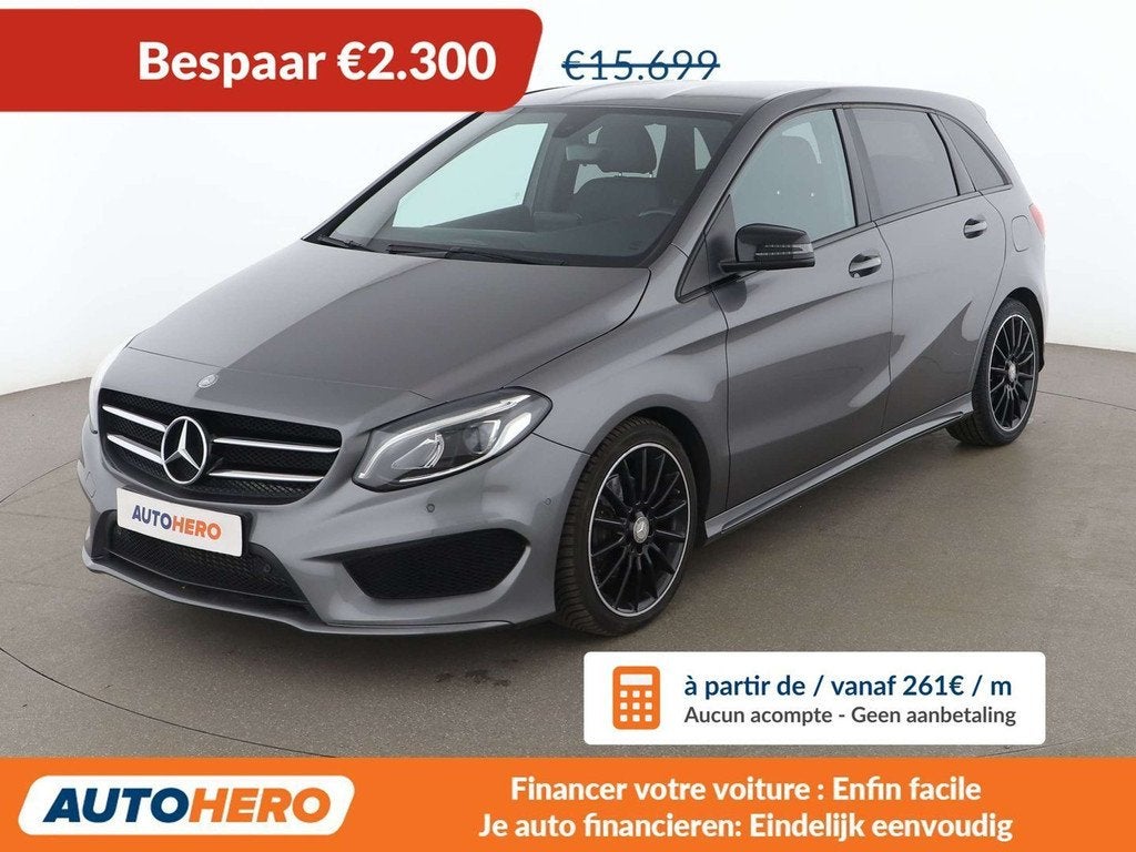 Mercedes-Benz B-Klasse 180 B 180 AMG Line, Autos, Mercedes-Benz, Argent ou Gris, Achat, Boîte manuelle, Alcantara