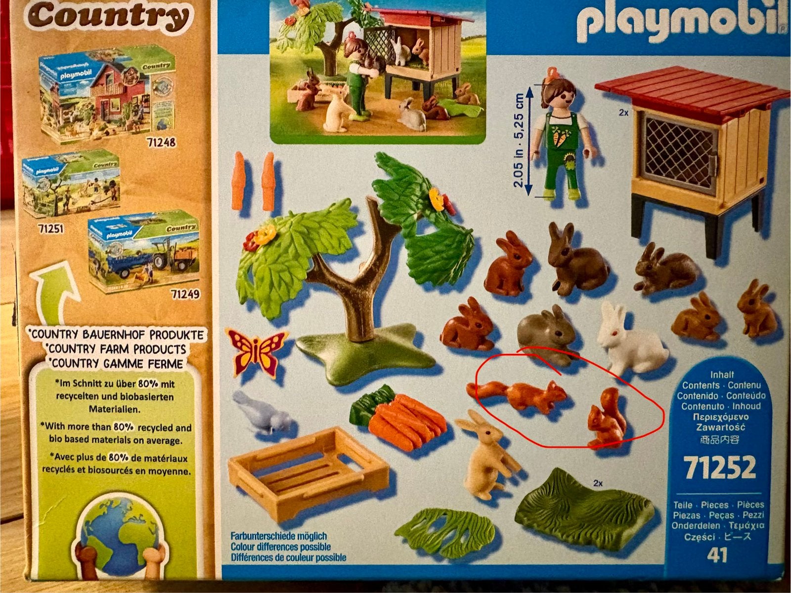 PLAYMOBIL Country 71252 Konijnenhok, Kinderen en Baby's, Ophalen, Complete set, Overige typen, Zo goed als nieuw