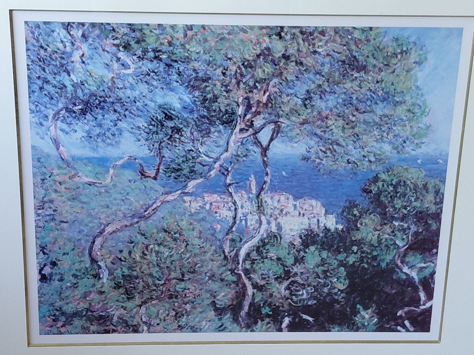 kader met afdruk schilderij Monet, Ophalen