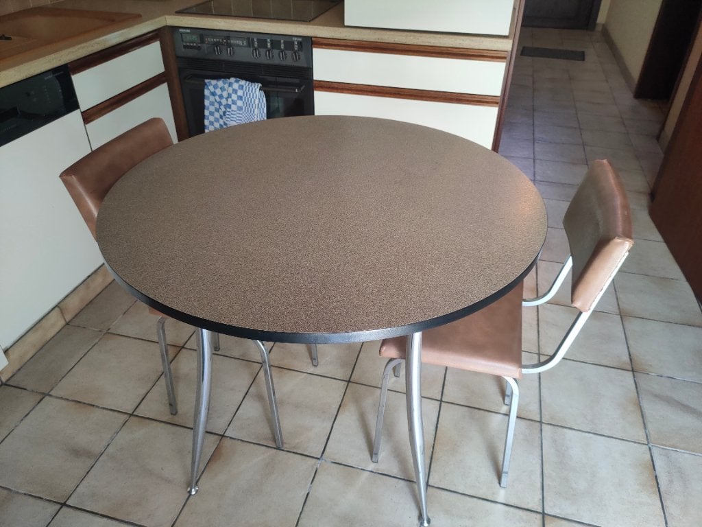 keukentafel, Ophalen, Gebruikt, Overige houtsoorten, Rond