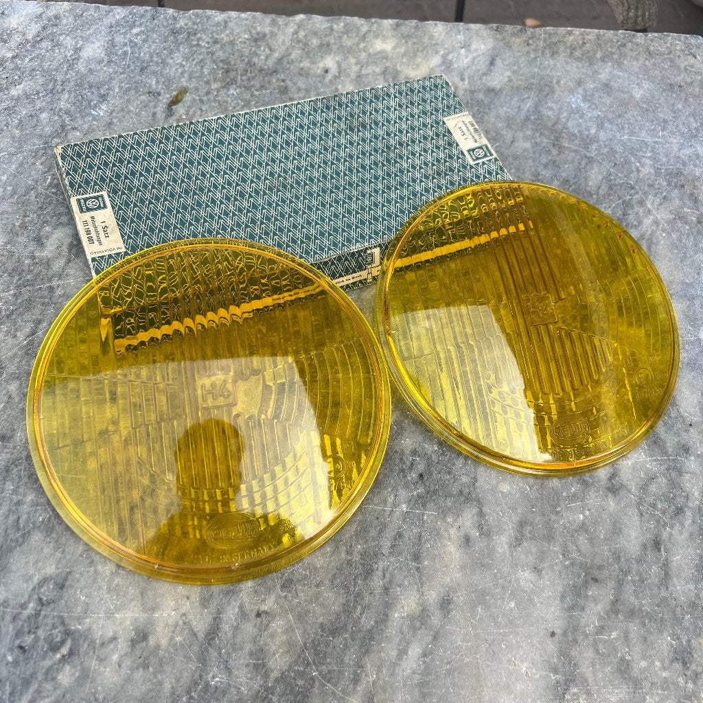 Verres de phares jaunes pour VW HELLA H4 Beetle, Enlèvement ou Envoi, Utilisé