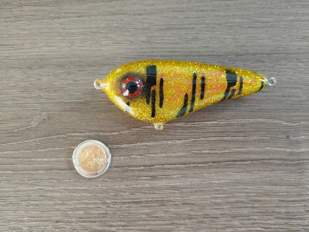 Derkbait custom jerkbaitje 10cm 47g snoek, Ophalen, Nieuw