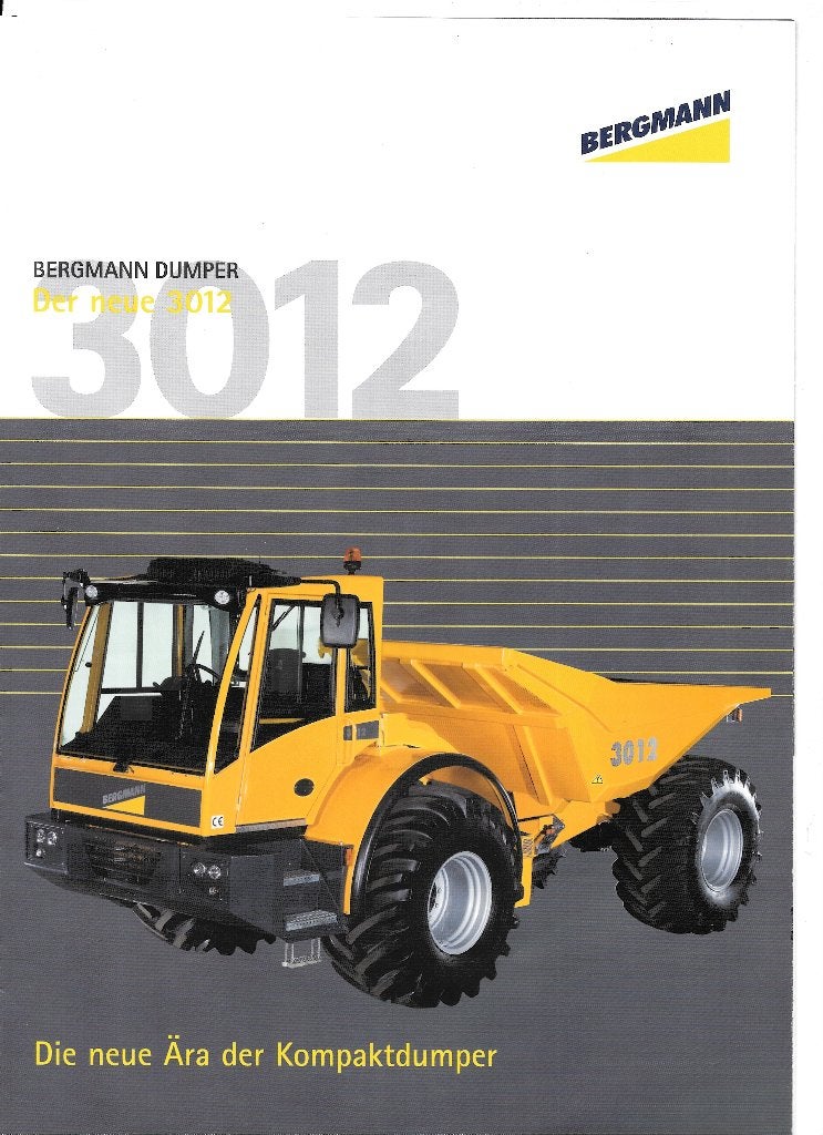BERGMANN dumper, Boeken, Auto's | Folders en Tijdschriften, Ophalen of Verzenden, Zo goed als nieuw, Overige merken