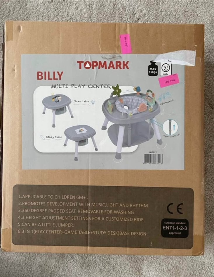 NIEUW 3 in 1 Topmark speeltafel Billy., Ophalen, Nieuw