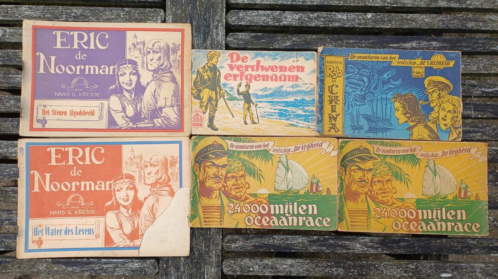 17 oude oblong strips, Meerdere stripboeken, Ophalen of Verzenden, Gelezen