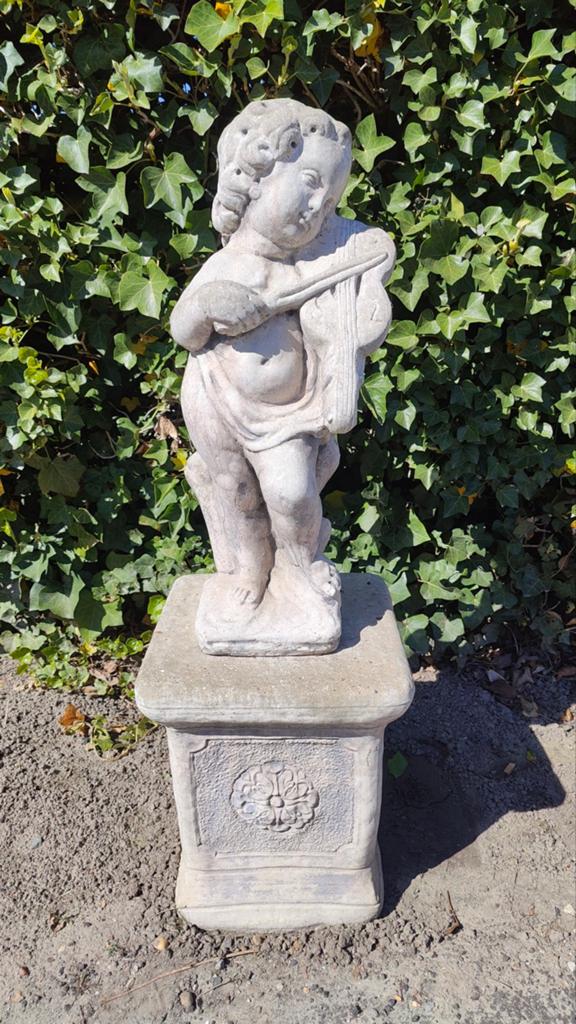 Ange avec violon sur support, Jardin & Terrasse, Enlèvement