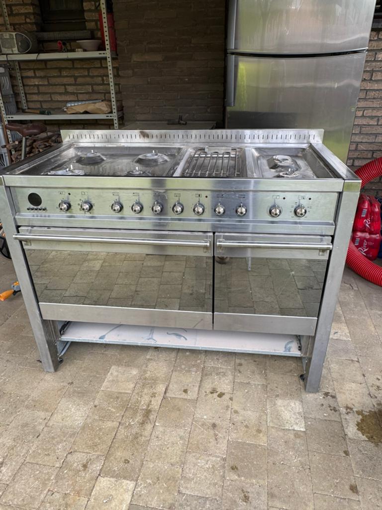Gasfornuis Smegg 120cmx60 cm, Elektronische apparatuur, Ophalen, Gebruikt, Warmhoudplaat, 60 cm of meer