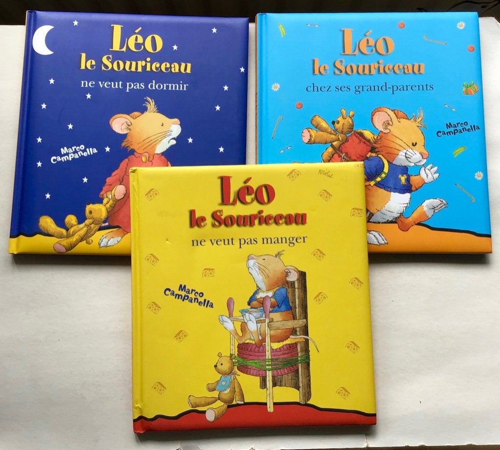 5 albums Léo le souriceau, Enlèvement ou Envoi, Comme neuf, Fiction général