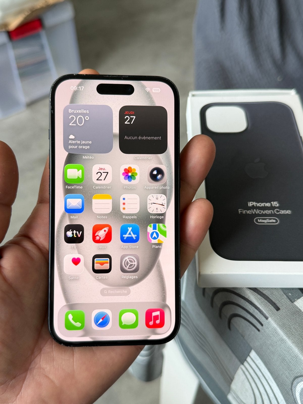 iPhone 15, 128gb en bon état, vd/éch, Télécoms, 128 GB, IPhone 15, 77 %, Enlèvement