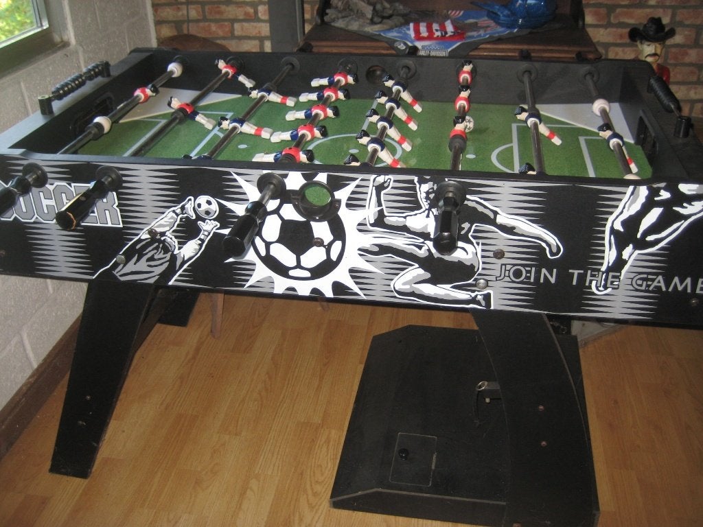 tafelvoetbal, Ophalen, Gebruikt