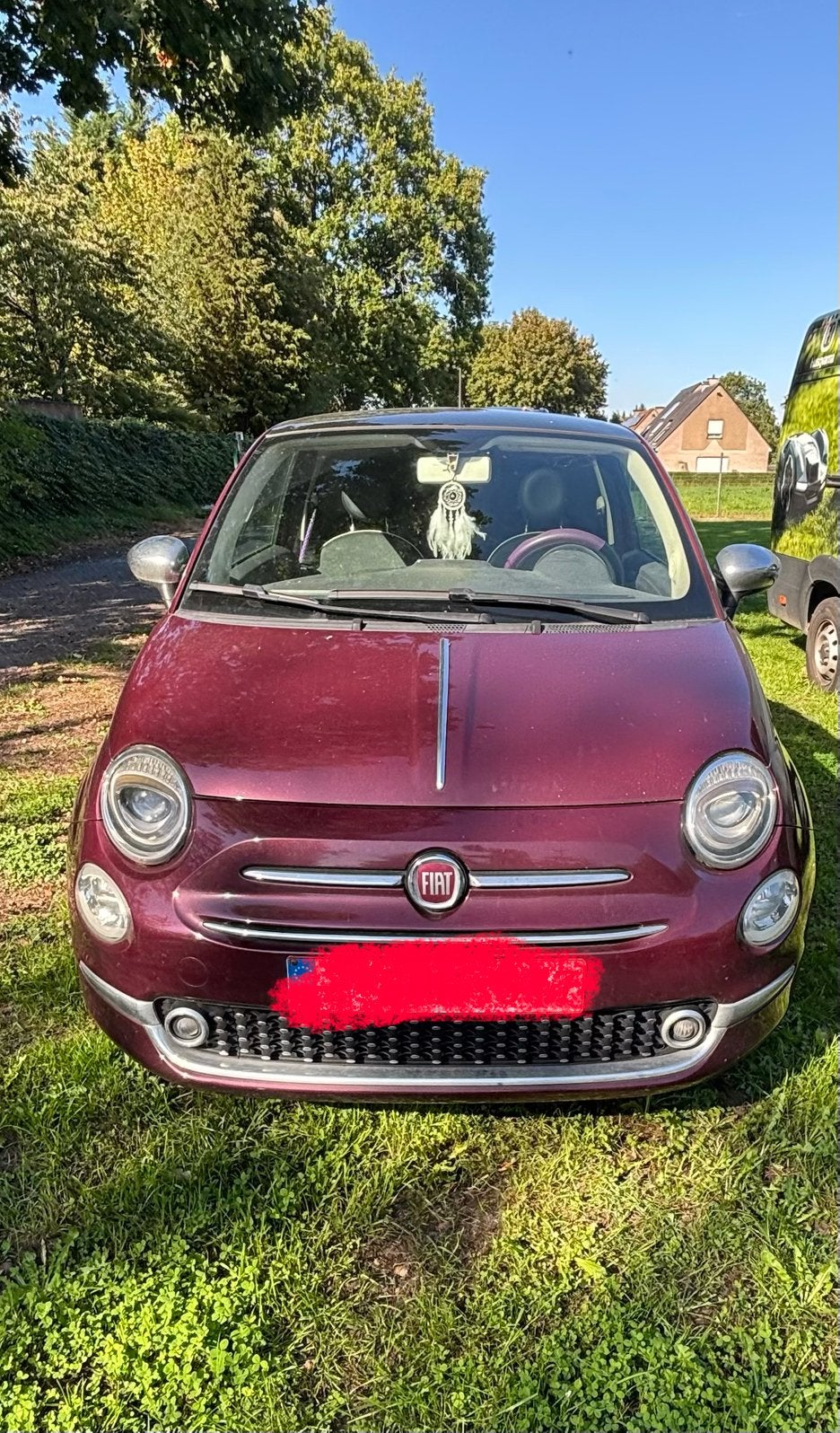 Fiat 500 met panoramish dak te koop - Gekeurd voor verkoop., Auto's, Automaat, Euro 6, Particulier, Stadsauto