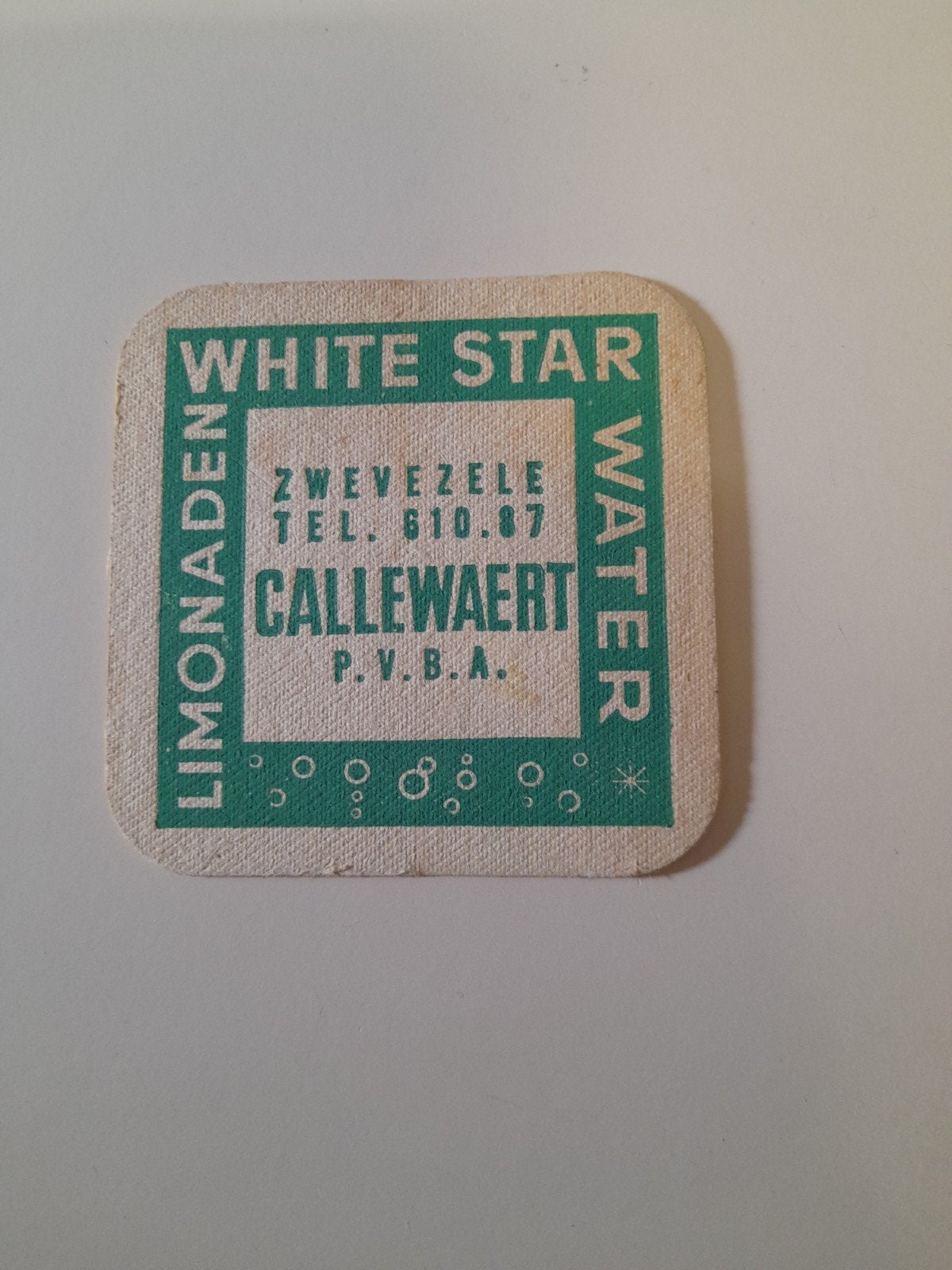 Bierviltje enlimonade viltje brouwerij callewaert zwevezele, Verzamelen, Biermerken, Ophalen of Verzenden