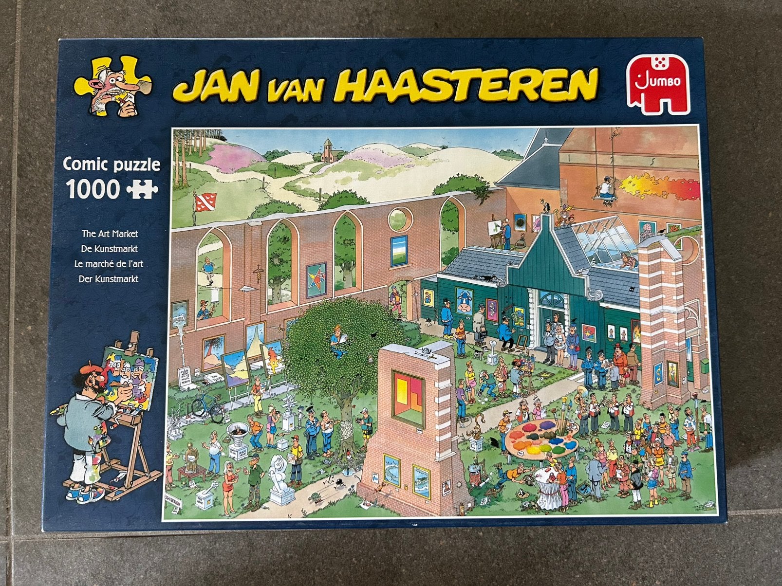 Puzzel De Kunstmarkt Jan van Haasteren, Ophalen, 500 t/m 1500 stukjes, Zo goed als nieuw, Legpuzzel