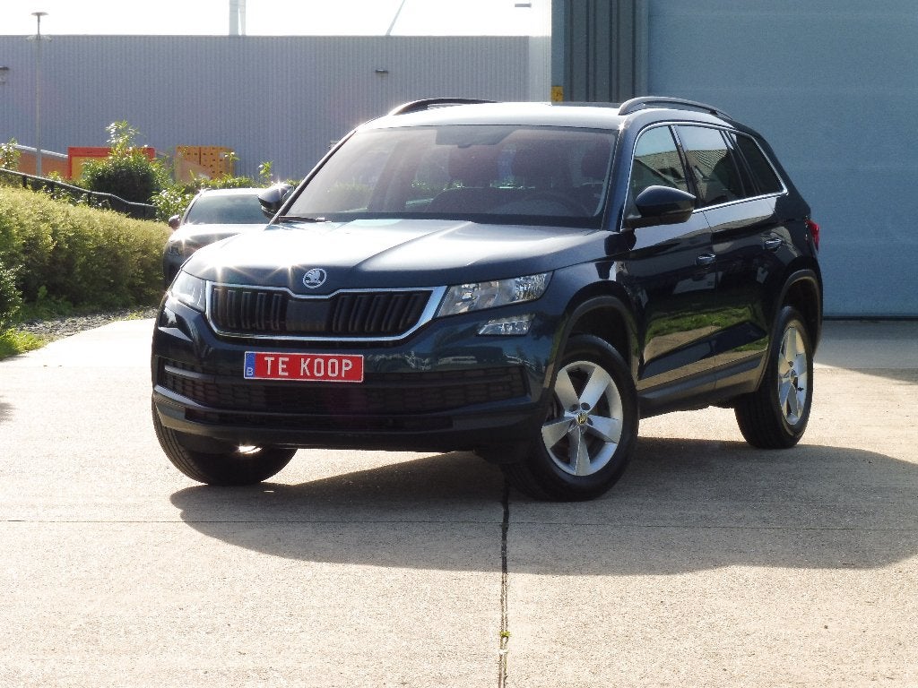 Skoda Kodiaq, 2.0TDI, 2021, Automaat, 7 zit, Keyless Go, ..., Auto's, Stof, 2000 kg, Blauw, 7 zetels
