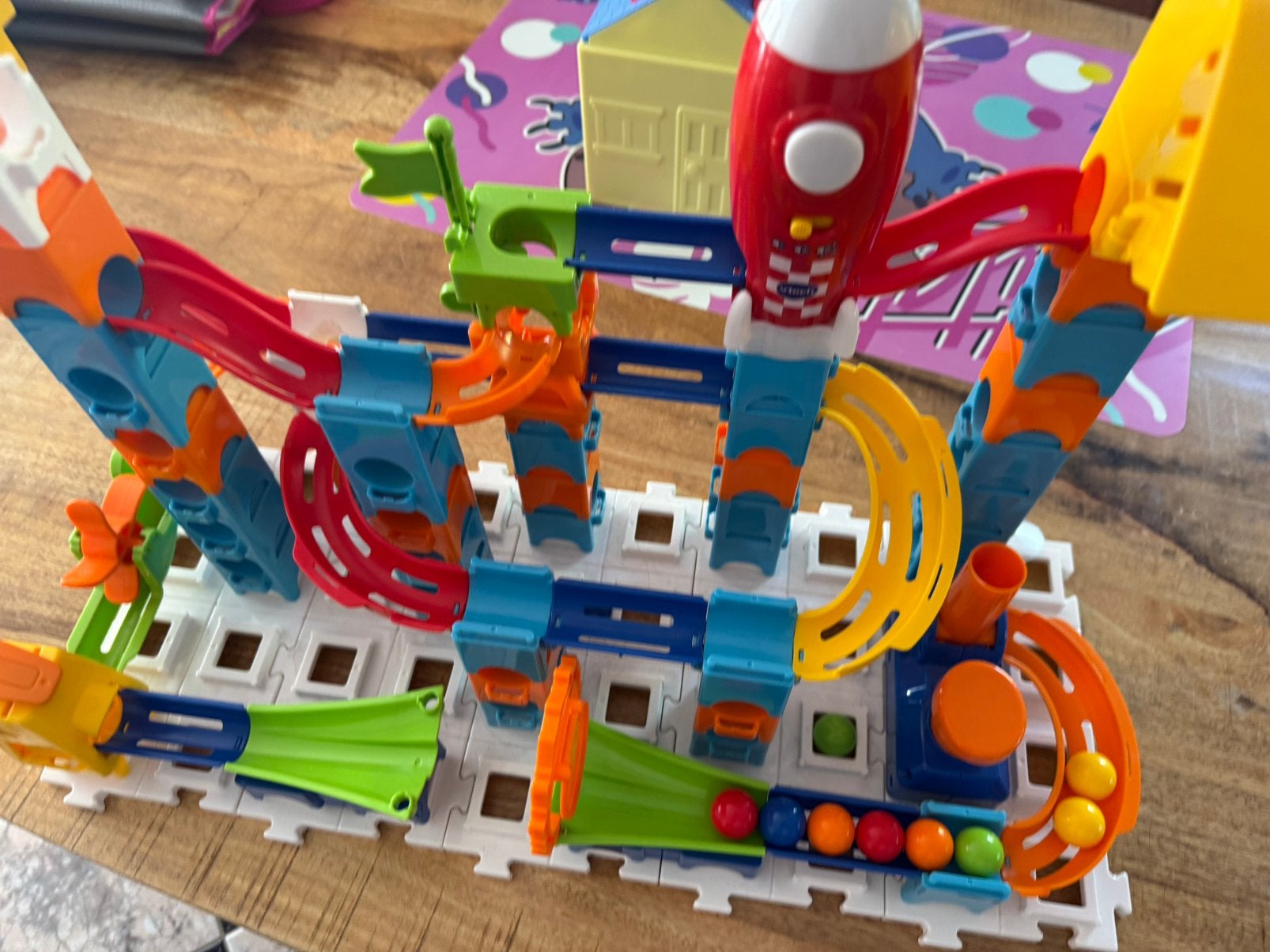 Vtech knikkerbaan met raket, Ophalen, Gebruikt