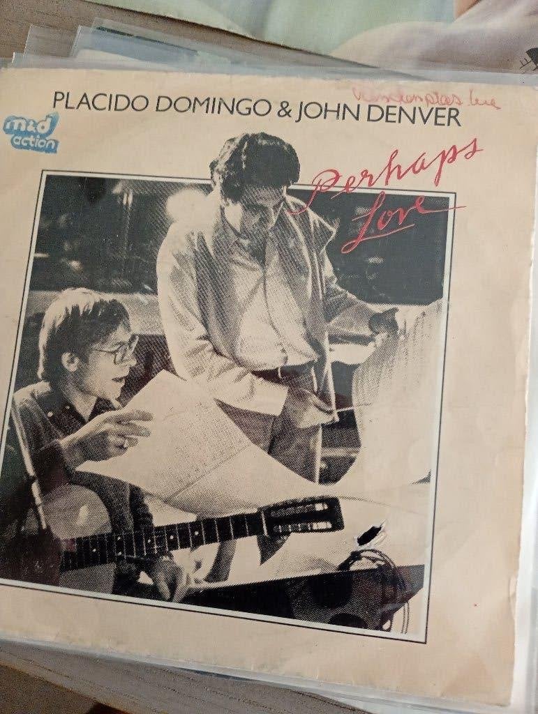 Placido Domingo & John Denver - Perhaps love, Gebruikt, Verzenden, 7 inch, Fotohoes