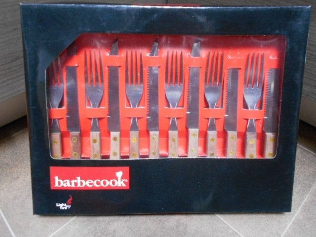 Nieuwe set van 6 messen + 6 vorken Barbecook, Ophalen of Verzenden, Nieuw
