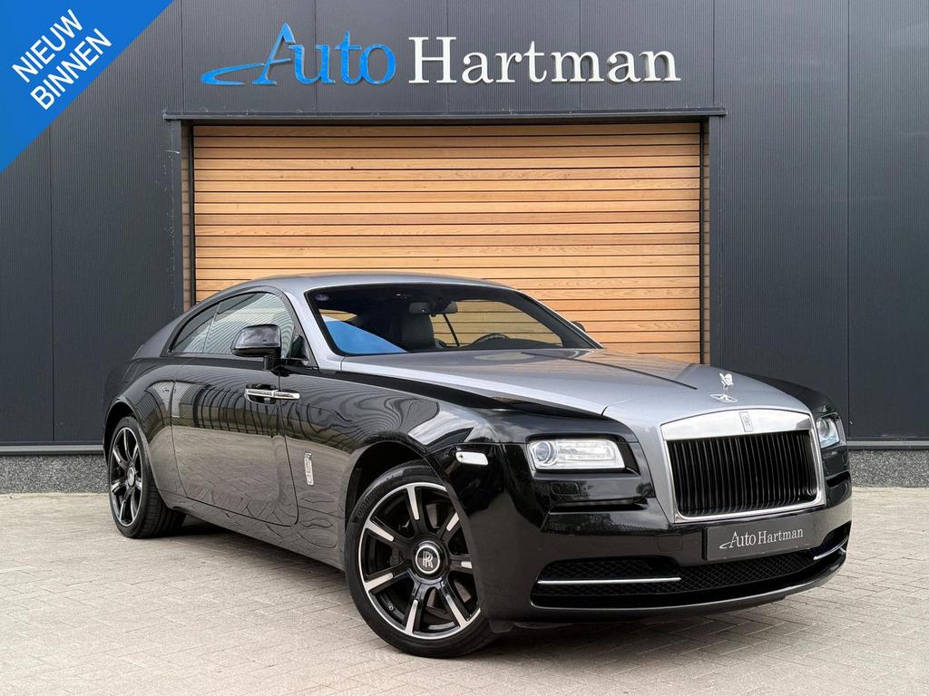Rolls-Royce Wraith 6.6 V12 TWO-TONE|STARROOF|STOELVENTILATIE, Auto's, Automaat, Zwart, 327 g/km, Zwart