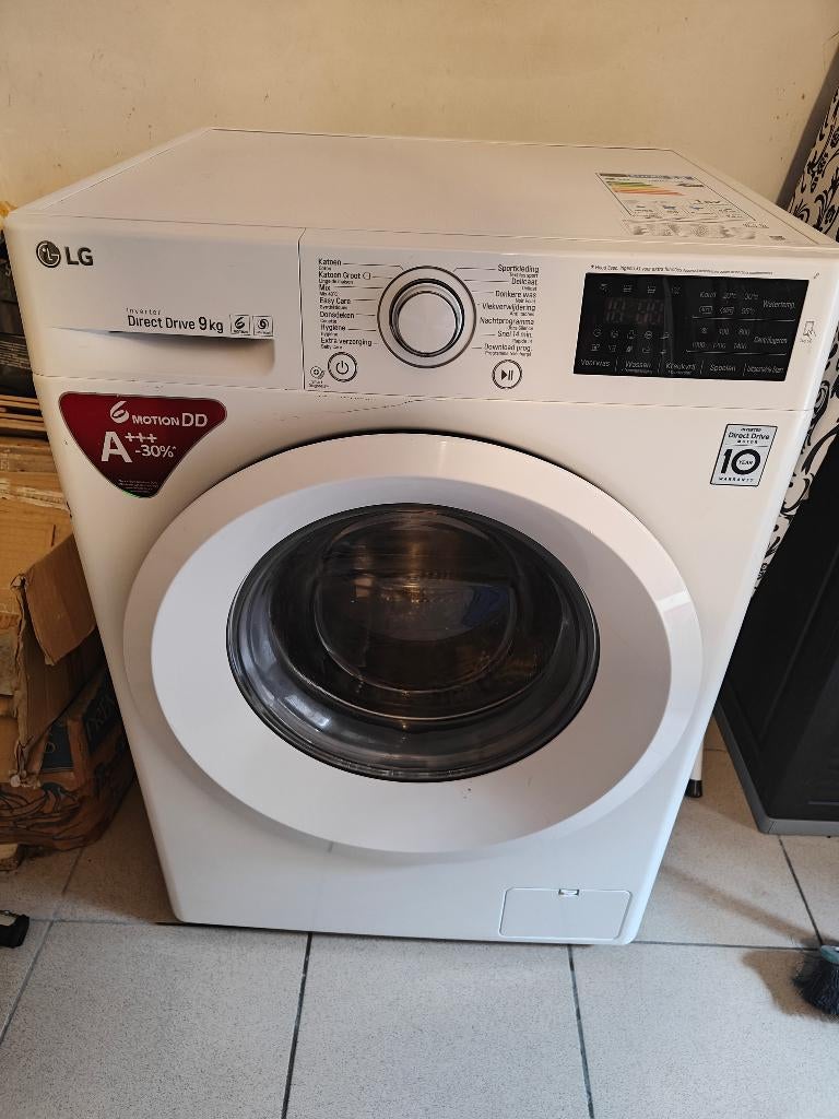 LG Wasmachine 9kg A+++, Elektronische apparatuur, Ophalen, 1200 tot 1600 toeren, Energieklasse A of zuiniger, Bovenlader