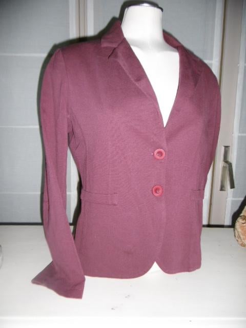 Jersey bordeaux dames blazer van Louise E5 mode. Large, Kleding | Dames, E5-mode, Ophalen of Verzenden