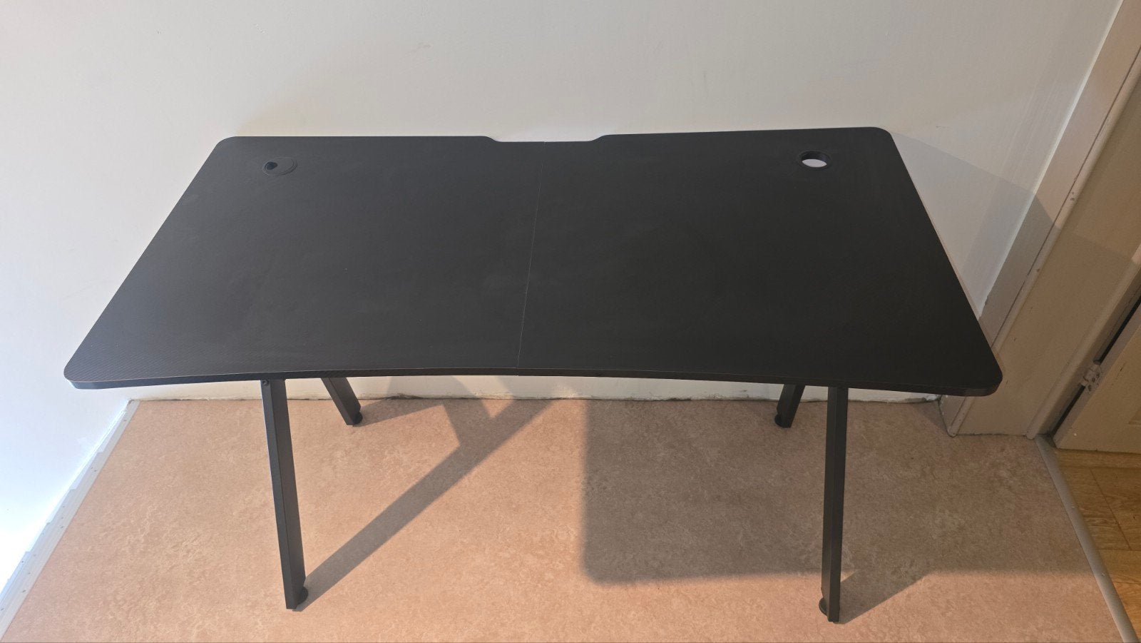 zwarte bureau, Huis en Inrichting, Ophalen, Zwart, 120 cm, Metaal