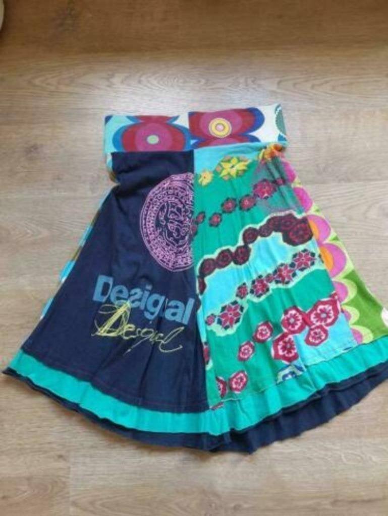 gekleurde rok Desigual maat 36 of Smal, Kleding | Dames, Rokken, Meerkleurig, Ophalen of Verzenden, Knielengte, Gedragen